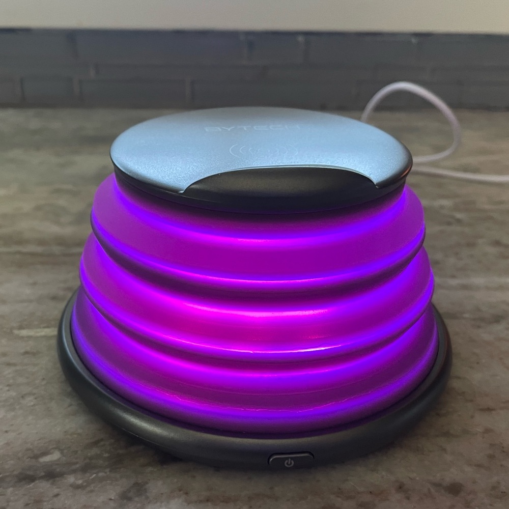 Bytech Pop Up Wireless Charging Pad with Color Changing Lights - Picture 3 of 12